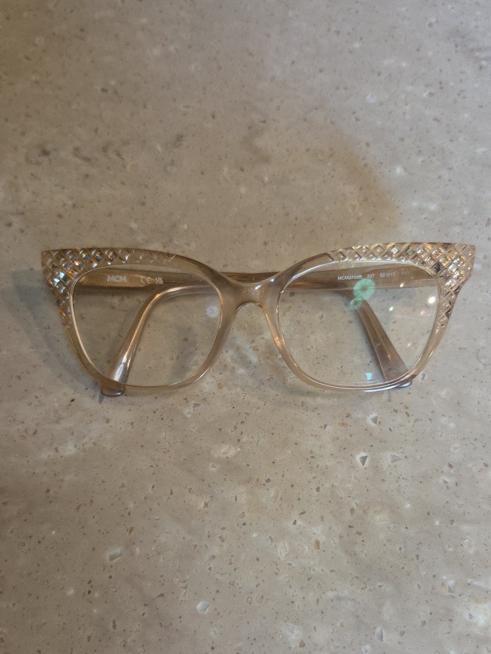 Mcm Champagne Colored Eyeglasses